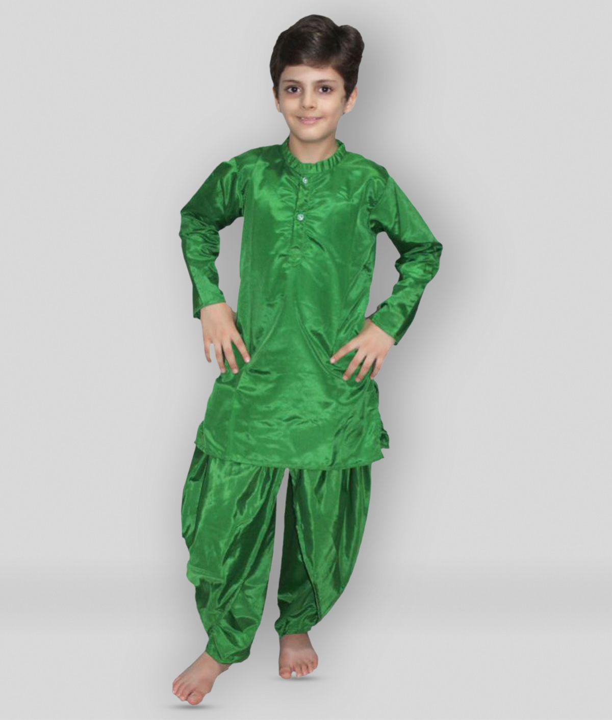 Kaku Fancy Dresses Green Dhoti Kurta 