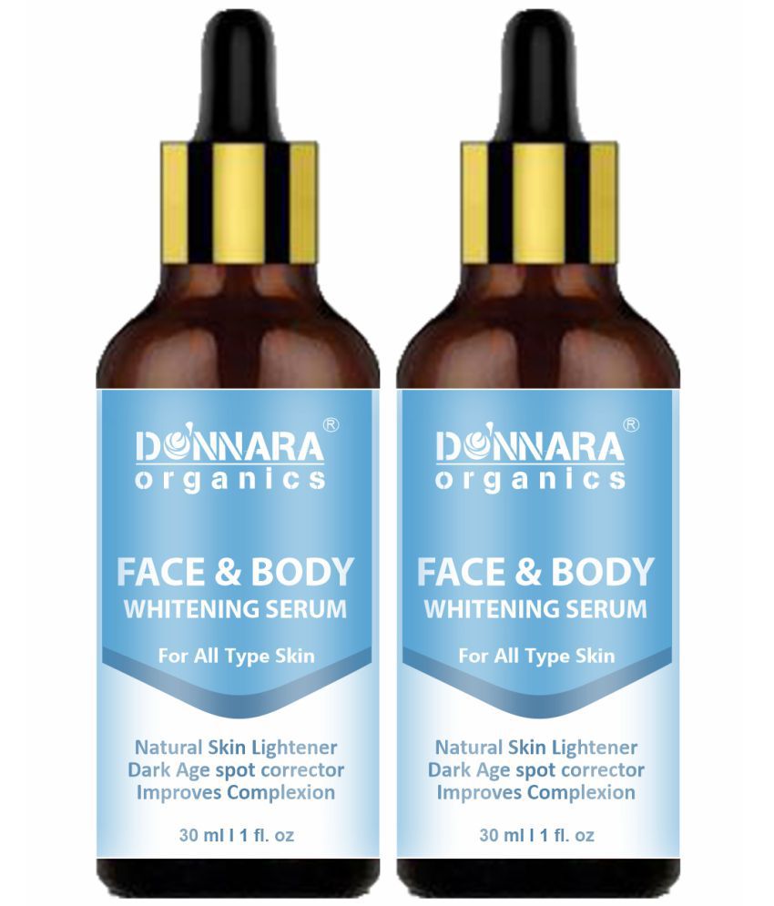     			Donnara Organics - Face and Body Whitening Serum ( Pack of 2 ) of 30 ML