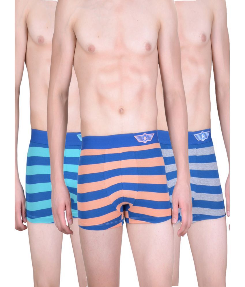     			Force NXT - Multicolor Cotton Men's Trunks ( Pack of 3 )