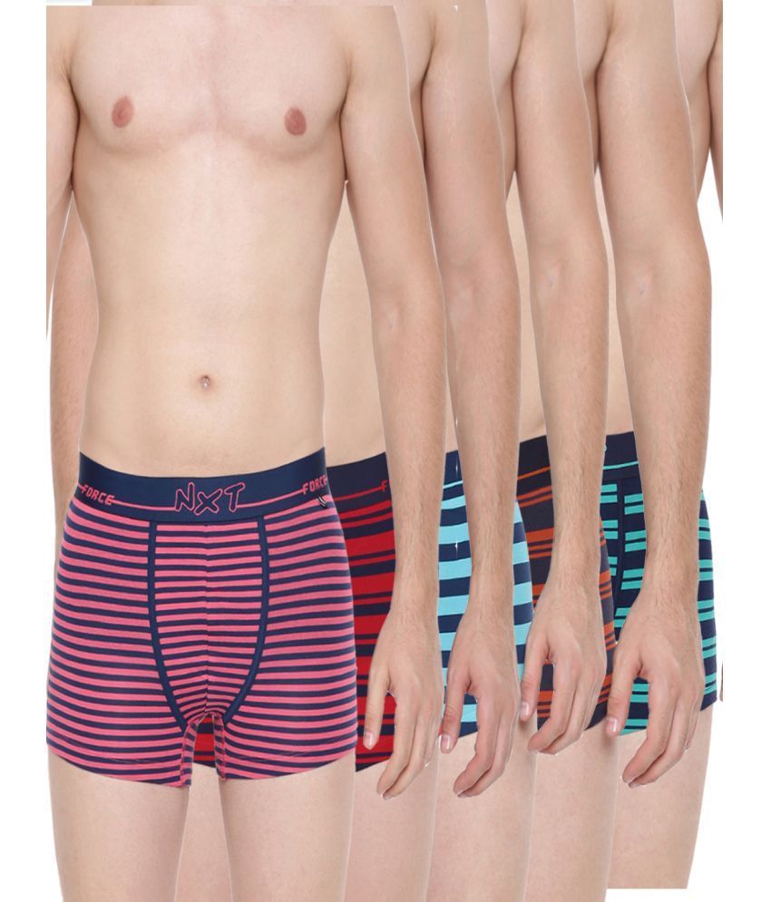     			Force NXT Pack of 5 Cotton Men's Trunks ( Multicolor )