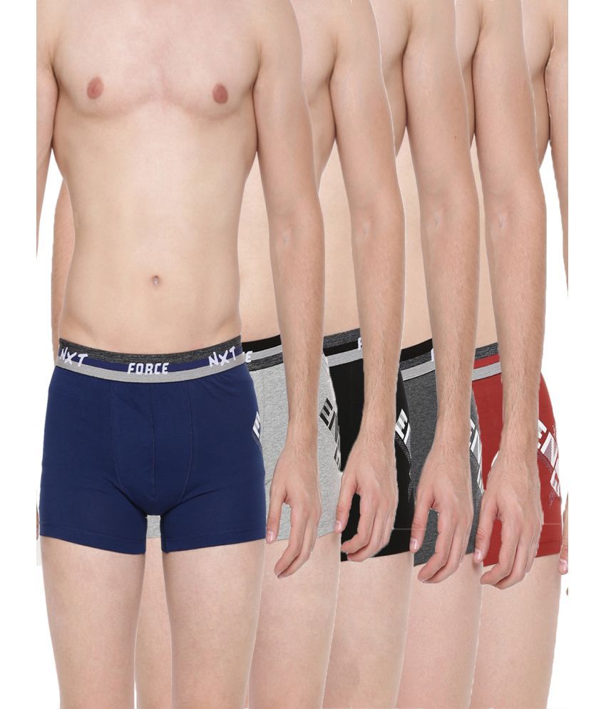     			Force NXT Pack of 5 Cotton Men's Trunks ( Multicolor )