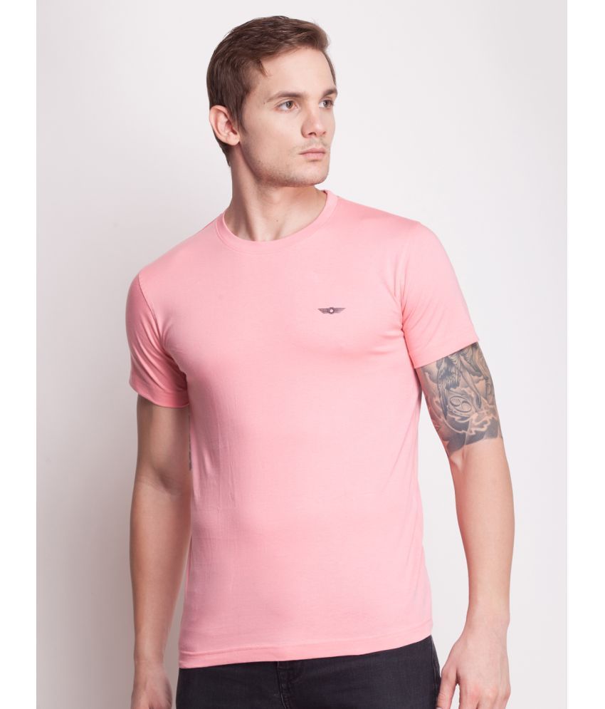     			Force NXT - Pink Cotton Regular Fit Men's T-Shirt ( Pack of 1 )