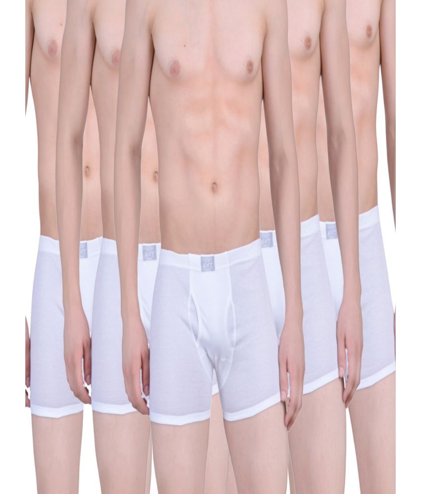     			Force NXT - White Cotton Men's Trunks ( Pack of 5 )