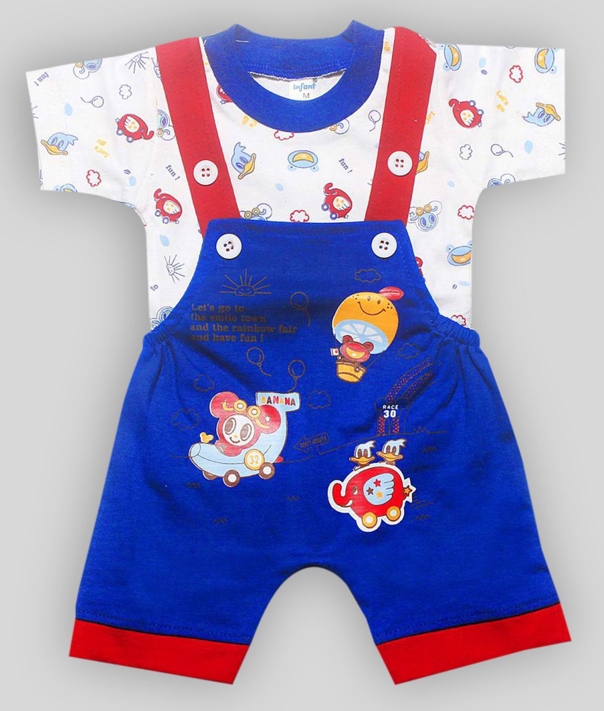     			INFANT Cotton Dungaree For Baby Boys & Girls