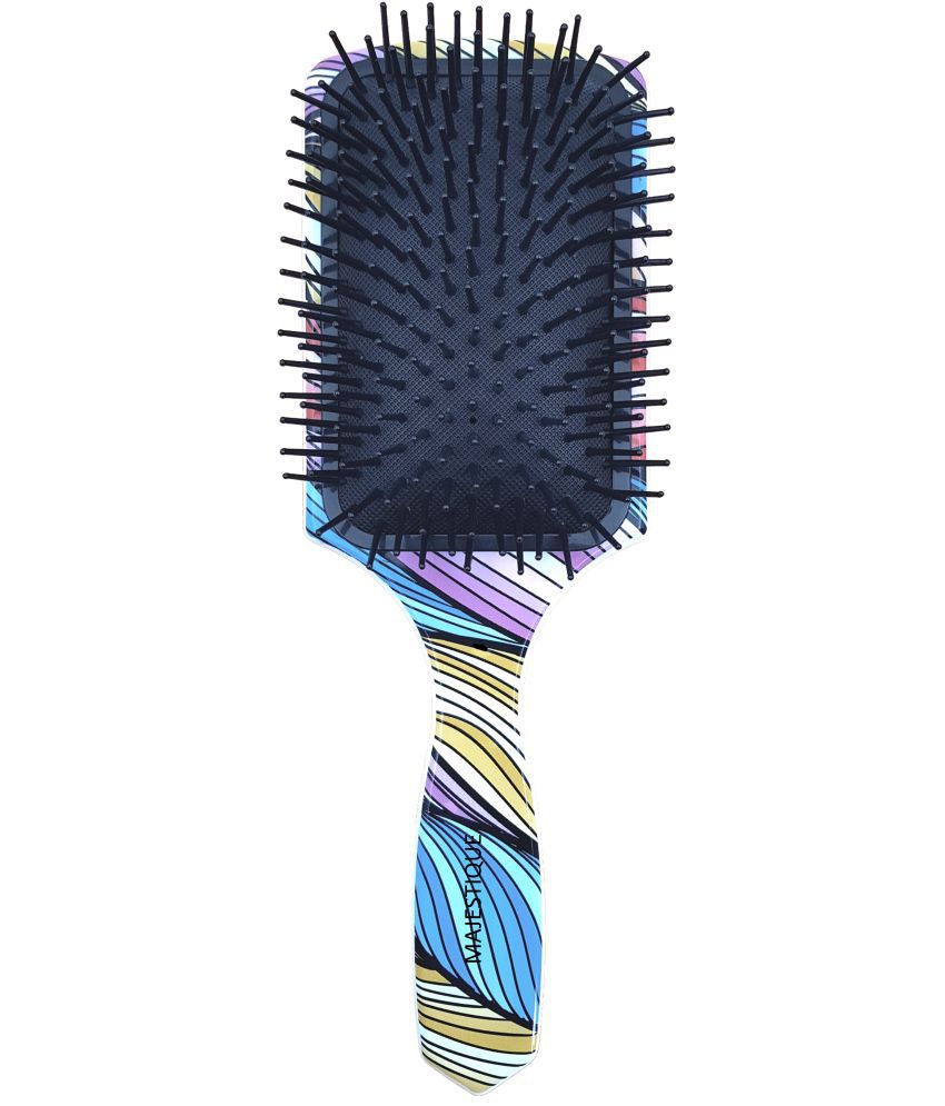     			Majestique Large Paddle Hair Brush Refresh And Extend Soft Nylon Bristles Color May Vary