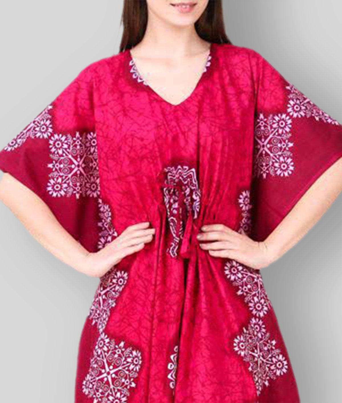 Buy Masha Maroon Cotton Women's Nightwear Nighty & Night Gowns ( Pack