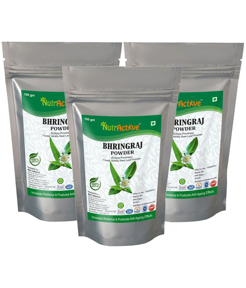     			NutrActive 100% Pure Bhringraaj For Hair Growth Powder 300 gm Pack of 3