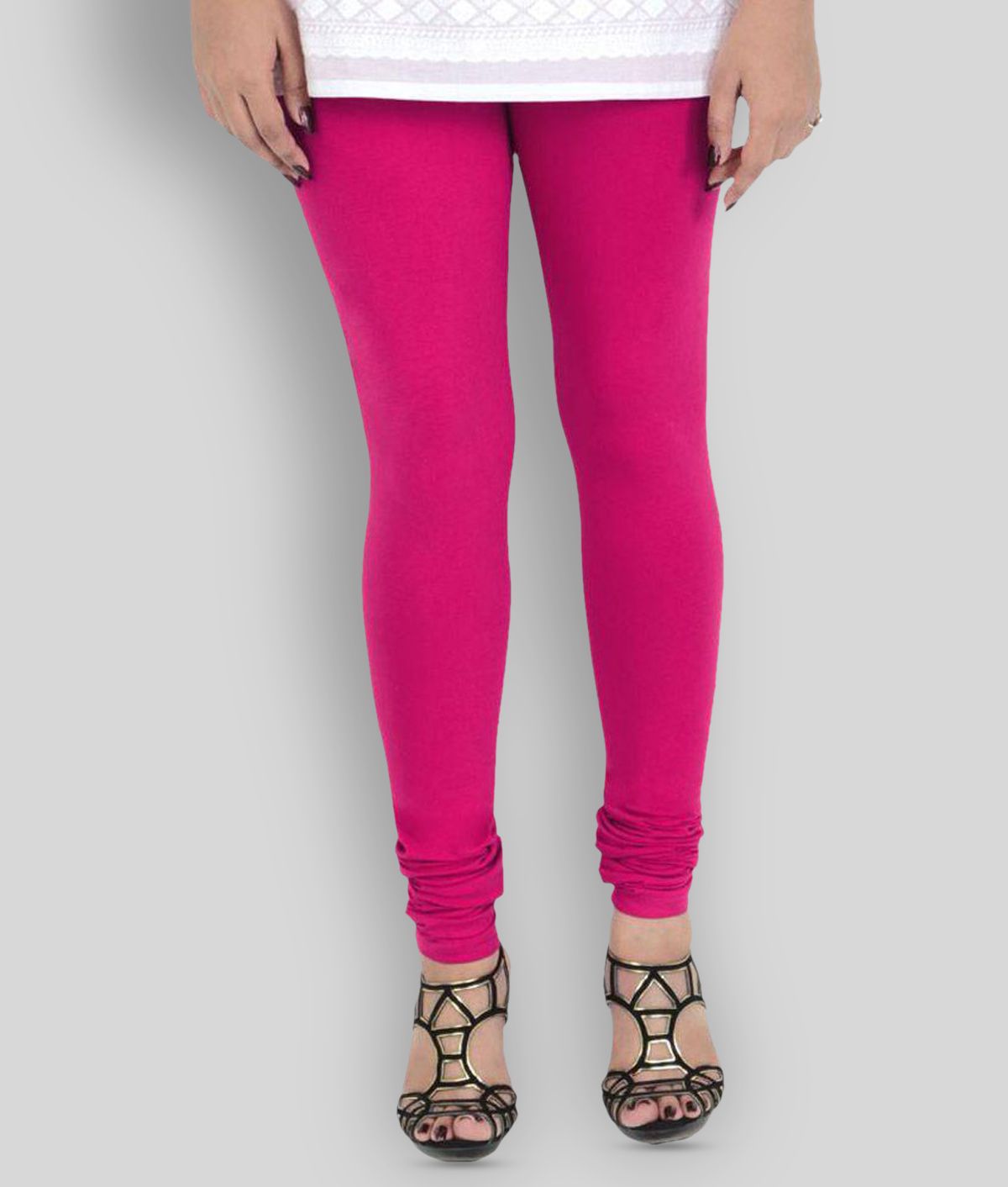     			Vami - Pink Lycra Women's Leggings ( Pack of 1 )