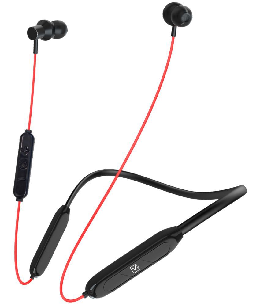 Varni B05 Neckband Wireless With Mic Headphones/Earphones Red