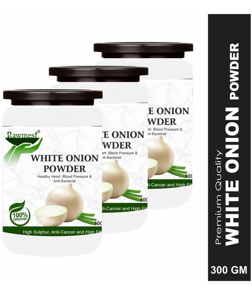     			Rawmest 100% Pure White Onion For Healthy Hart Powder 300 Gm Pack of 3