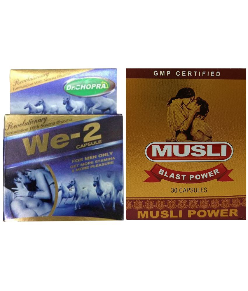     			Combo of Dr. Chopra WE-2 Capsule & Musli Blast Power Capsule 30 no.s