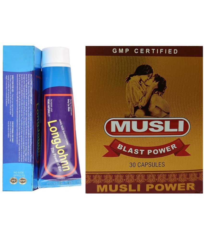     			Combo of Long John Super-Form Cream For Men & Musli Blast Power Capsule 30 no.s