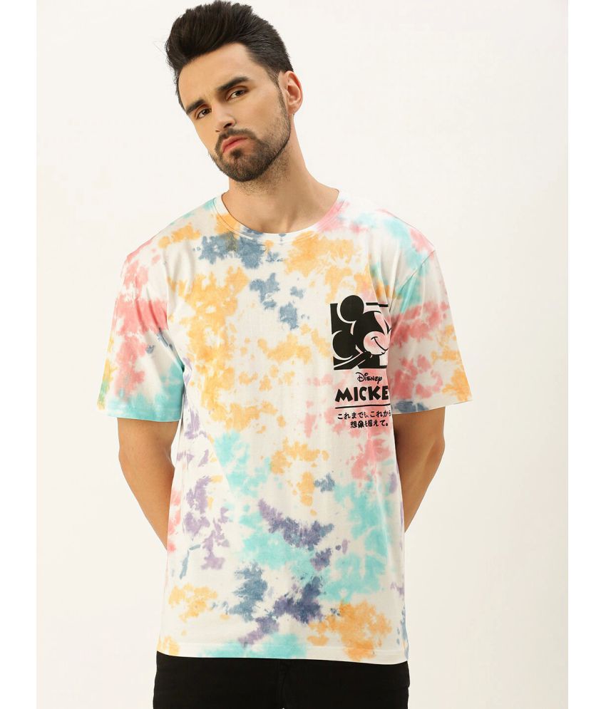     			Veirdo - Multicolor Cotton Oversized Fit Men's T-Shirt ( Pack of 1 )
