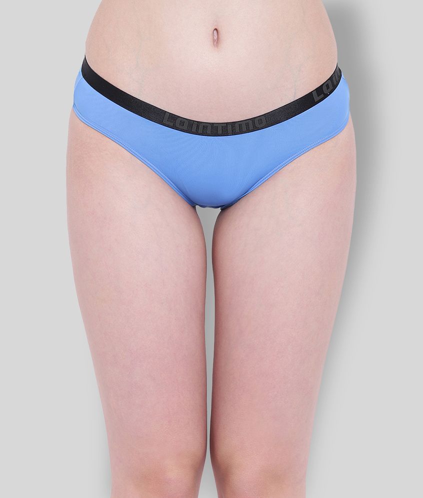 Chic Men La Intimo - Blue Nylon Solid Women''s Briefs ( Pack of 1 ) - L 2025 at ShopCircuit | ON