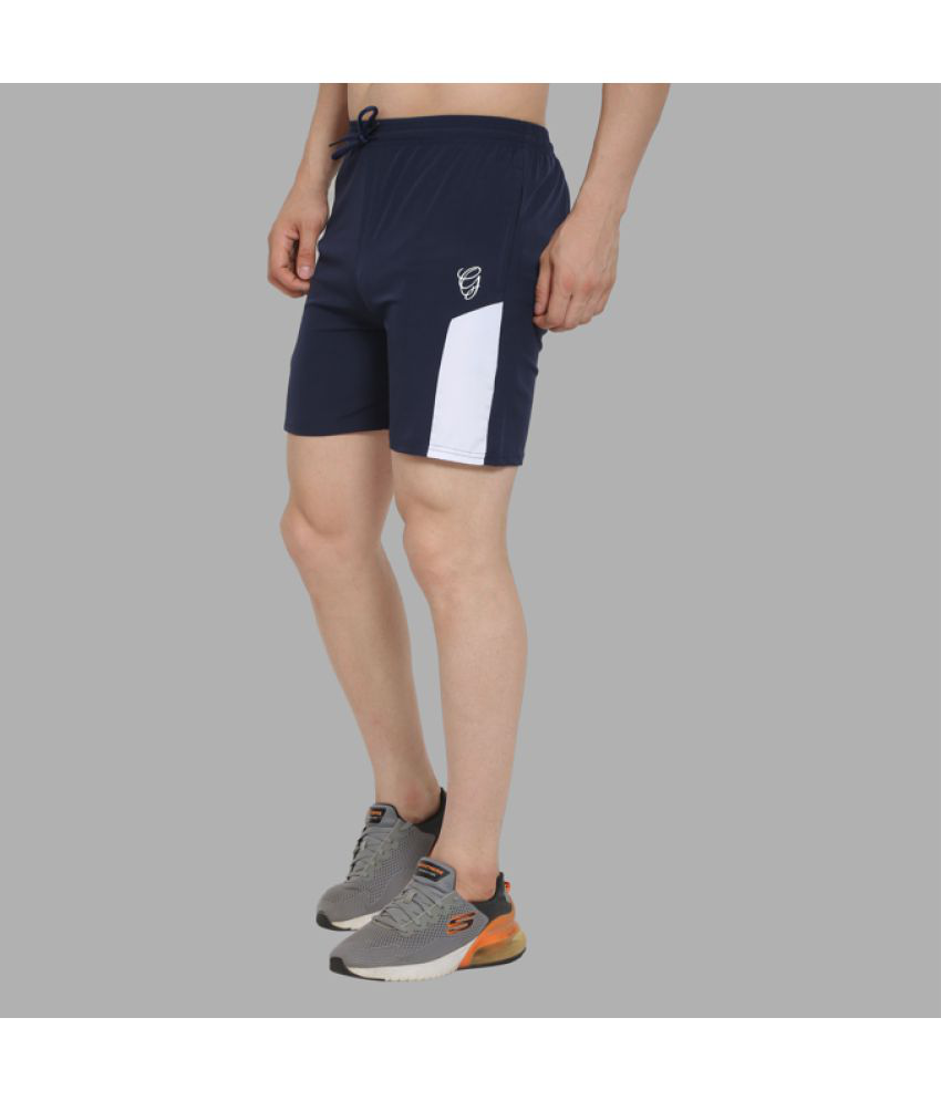     			GIYSI - Navy Blue Polyester Men's Shorts ( Pack of 1 )