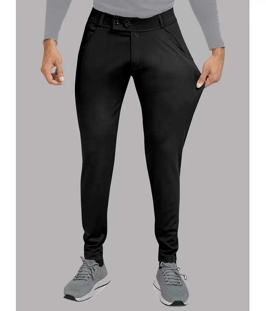 HeraDawn पुरुषों के लिए रेगुलर फिट ट्रैक पैंट, काला : Amazon.in: कपड़े और  एक्सेसरीज़