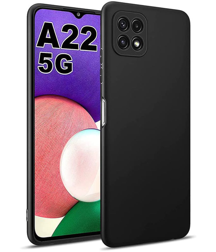     			Doyen Creations - Black Silicon Silicon Soft cases Compatible For Samsung Galaxy A22 5g ( Pack of 1 )