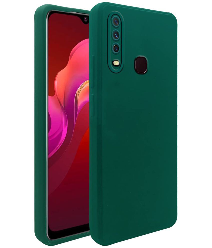     			Doyen Creations - Green Silicon Silicon Soft cases Compatible For Infinix Hot 11s ( Pack of 1 )