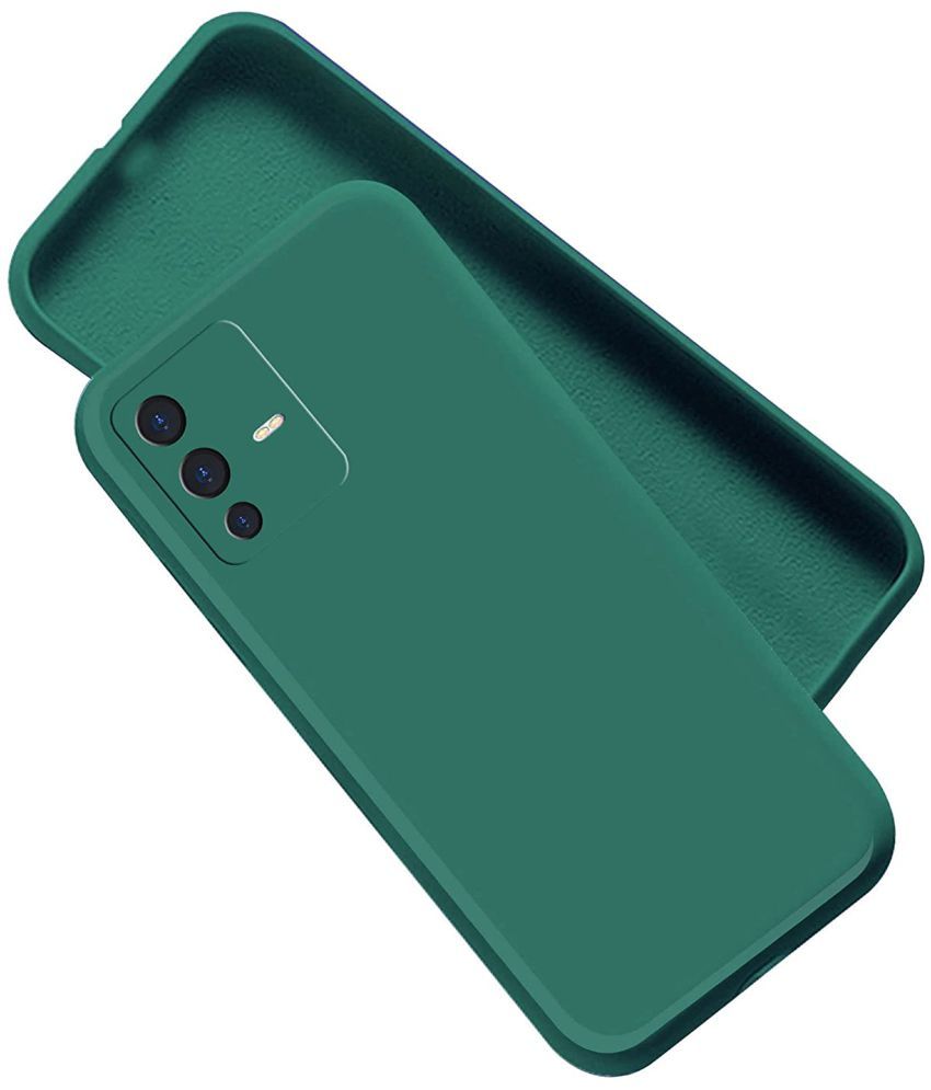     			Doyen Creations - Green Silicon Silicon Soft cases Compatible For Vivo V23 5g ( Pack of 1 )