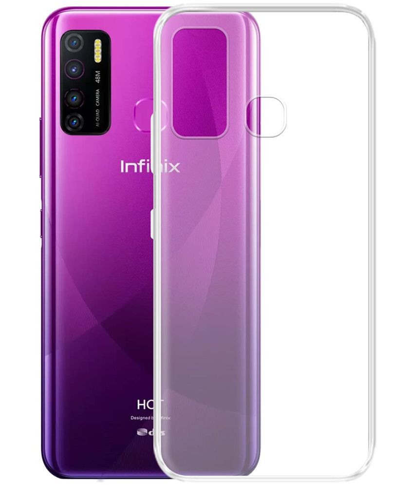     			Doyen Creations - Transparent Silicon Silicon Soft cases Compatible For Infinix Hot 9 Pro ( Pack of 1 )