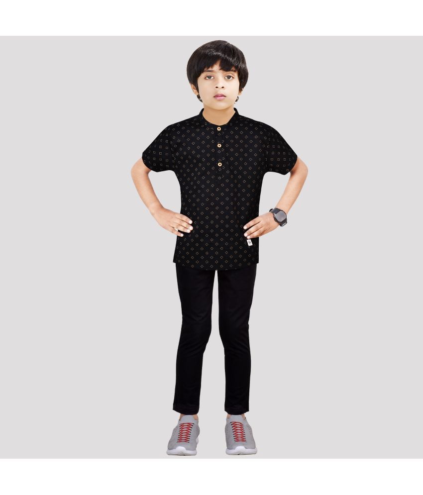     			Made In The Shade - Black Cotton Boys Shirt & Pants ( Pack of 1 )