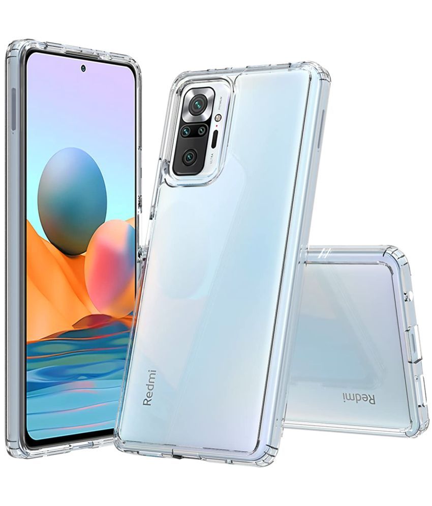     			Megha Star - Transparent Silicon Silicon Soft cases Compatible For Xiaomi Redmi Note 10 Pro Max ( Pack of 1 )