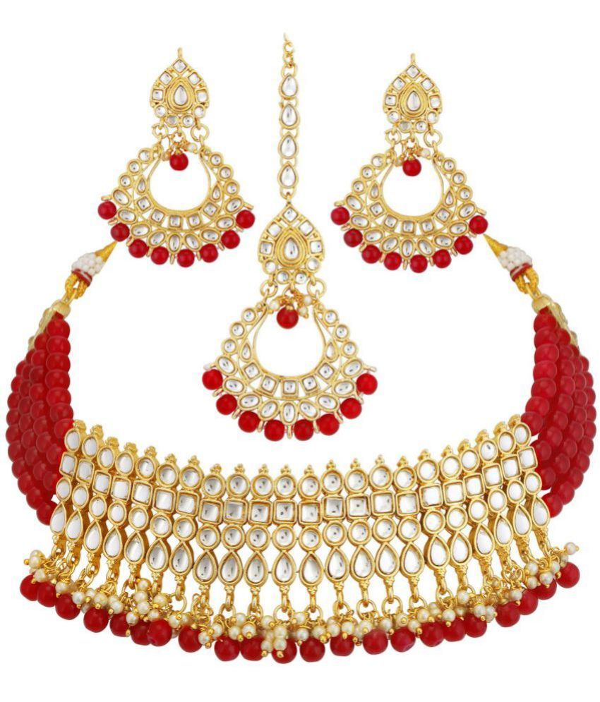     			Sukkhi - Gold Alloy Necklace Set ( Pack of 1 )