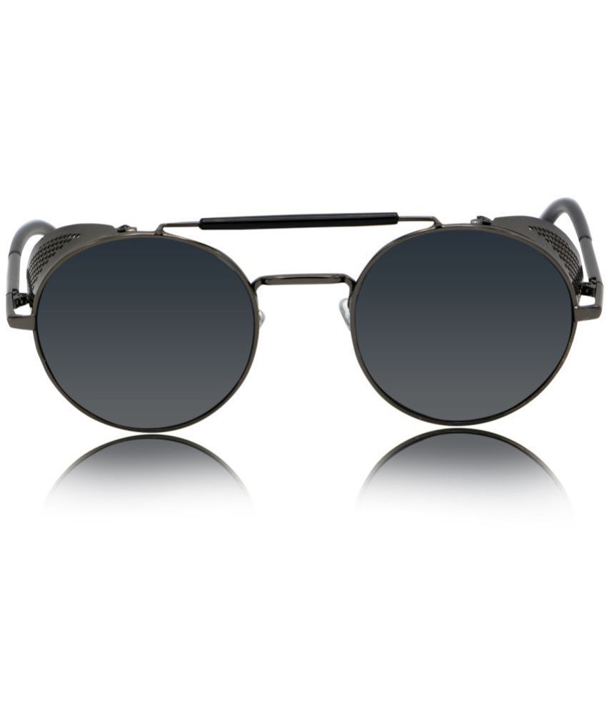 RESIST EYEWEAR - Grey Melange Round Sunglasses ( Pack of 1 )