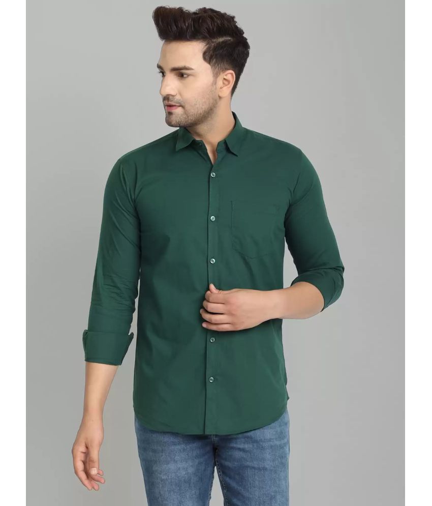     			VERTUSY - Green Cotton Regular Fit Men's Casual Shirt ( Pack of 1 )