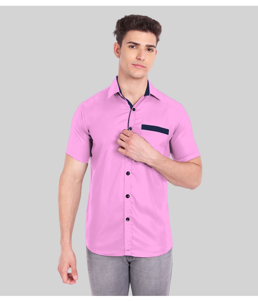     			Vida Loca - Peach Cotton Slim Fit Men's Casual Shirt ( Pack of 1 )