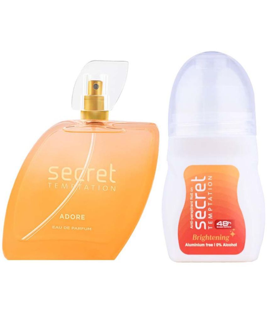     			secret temptation Brightening Roll-on & Adore Perfume 50ml each, Combo Pack of 2 for Women (2 Items in the set)