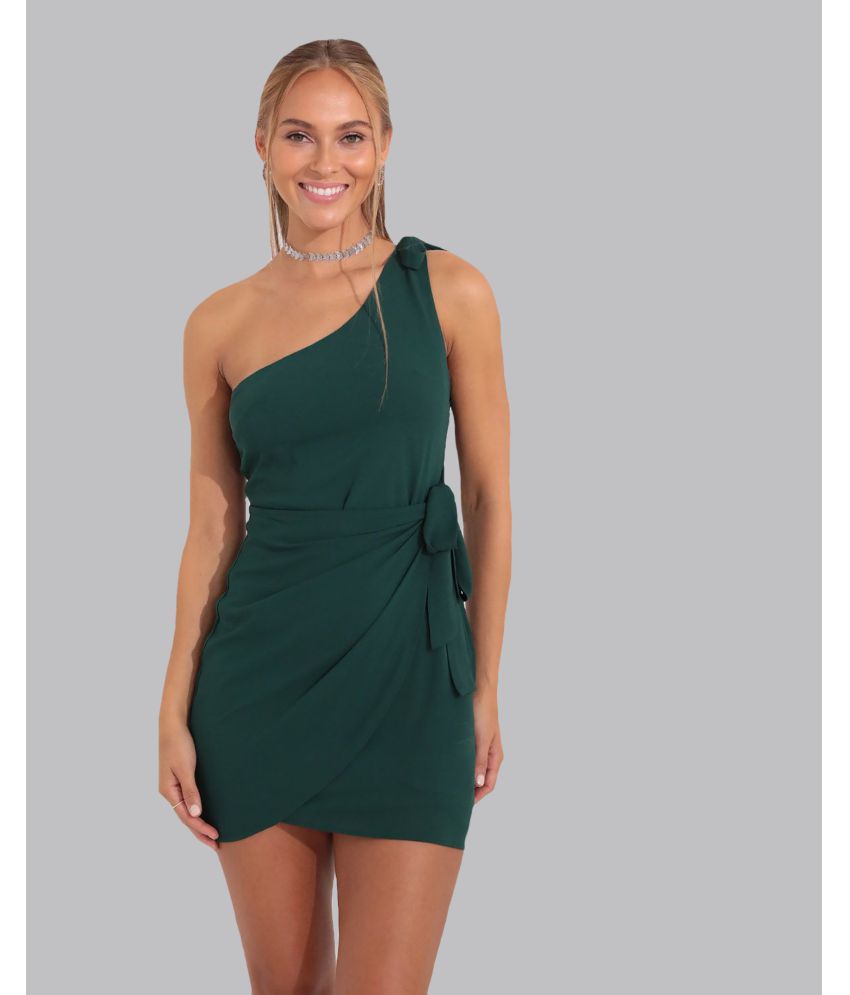     			Addyvero - Green Cotton Blend Women's Bodycon Dress ( Pack of 1 )