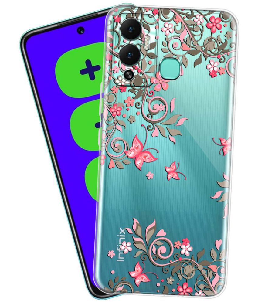     			NBOX - Multicolor Silicon Printed Back Cover Compatible For Infinix Hot 12 Play ( Pack of 1 )