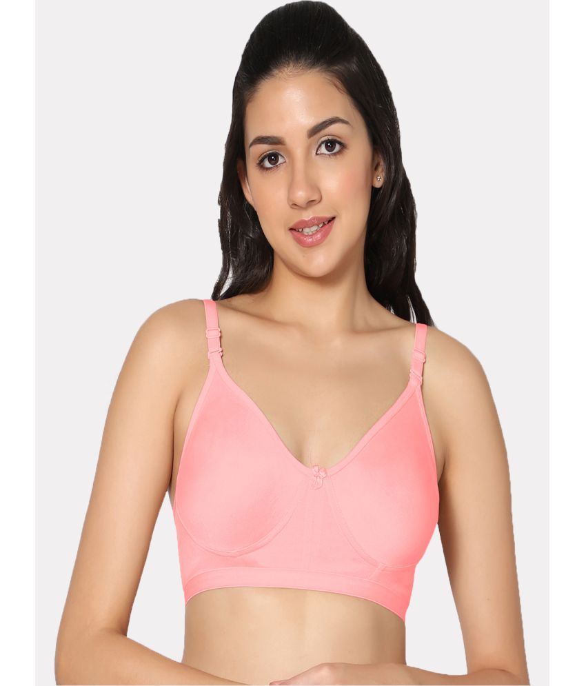     			IN CARE LINGERIE Cotton Non Padded Women's T-Shirt Bra ( Pink )