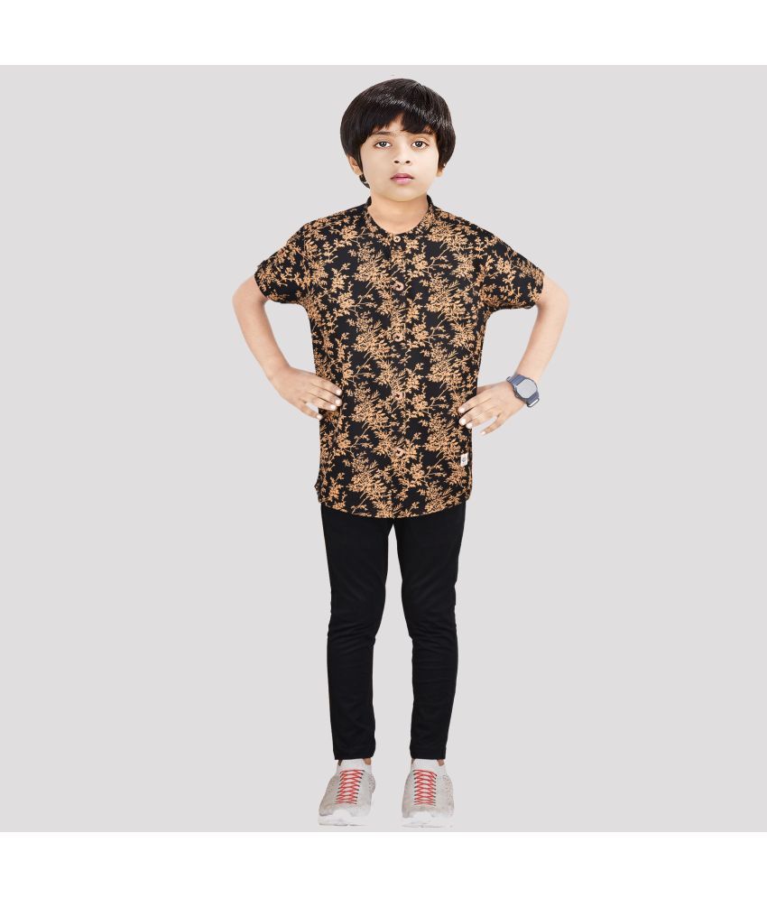     			Made In The Shade - Black Cotton Boys Shirt & Pants ( Pack of 1 )