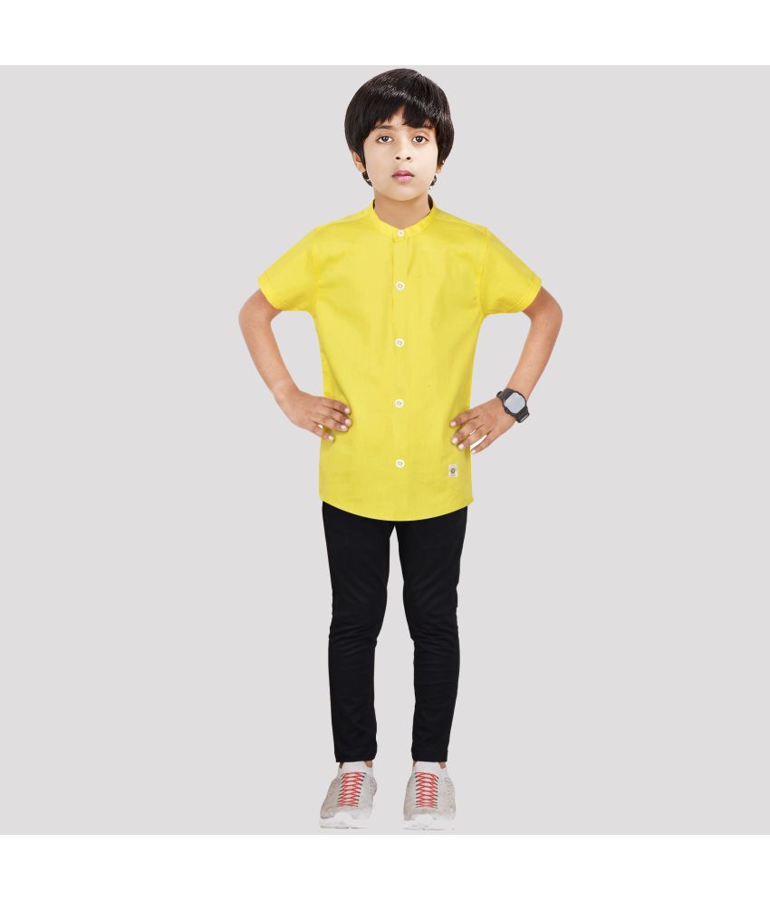     			Made In The Shade - Yellow Cotton Boys Shirt & Pants ( Pack of 1 )