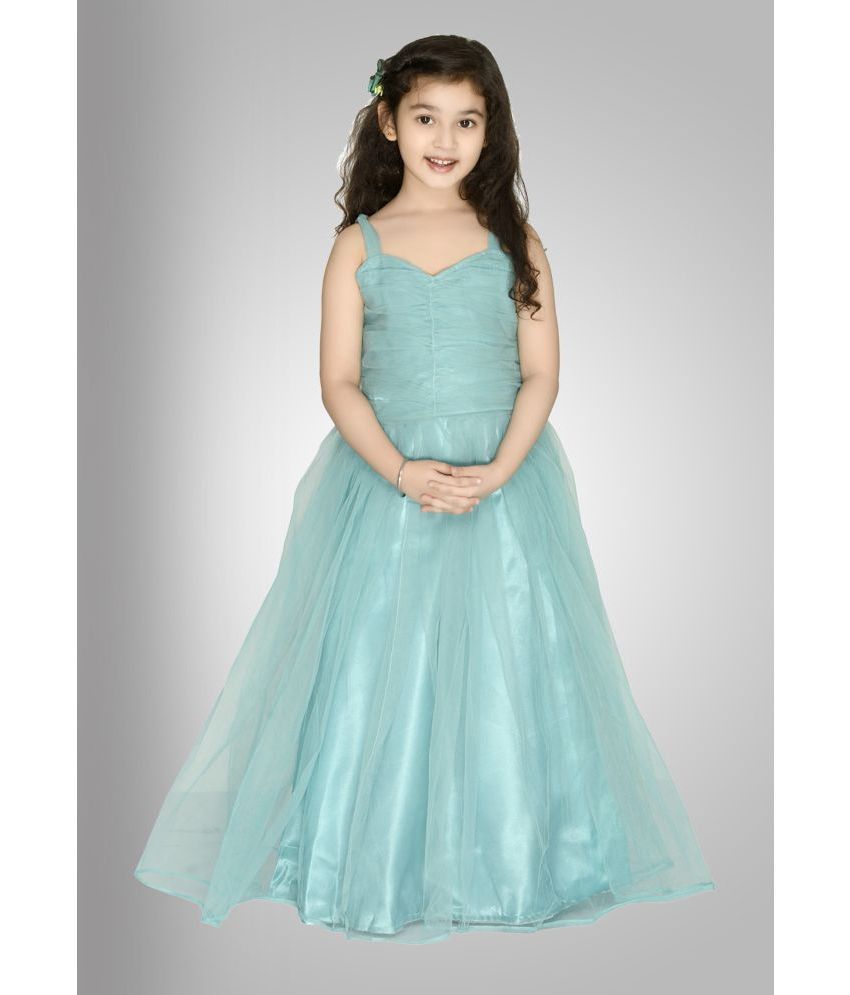     			Arshia Fashions Net Gown For Girls ( Pack of 1 , Blue )