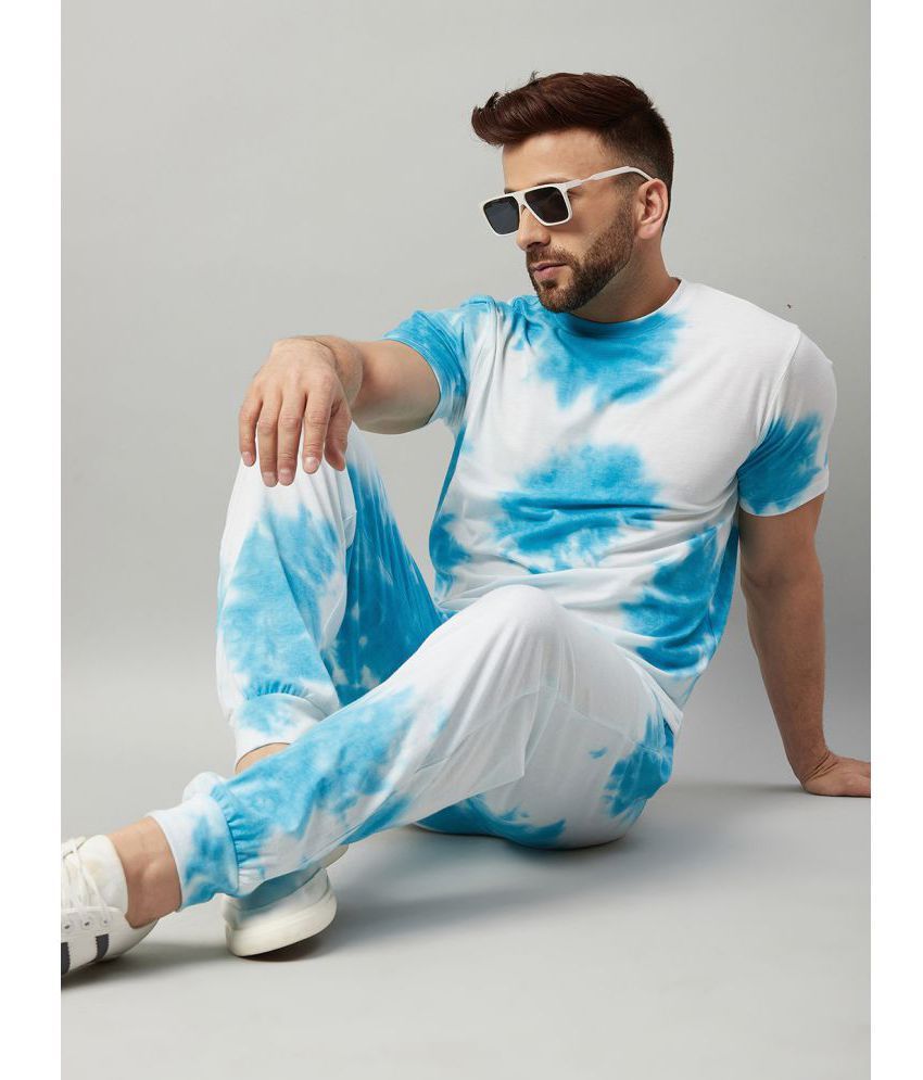     			Gritstones - Blue Cotton Blend Regular Fit Dyed Men's Sports Tracksuit ( Pack of 1 )