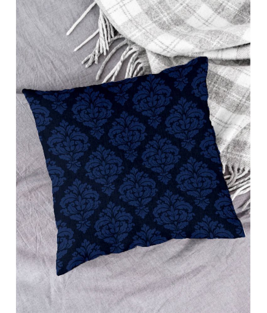     			Houzzcode Single Blue Pillow Cover