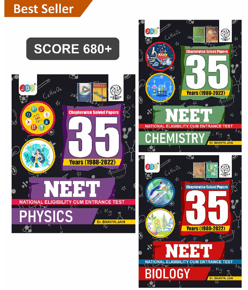     			JBC PRESS 35 Previous Year NEET Questions and Solutions, Best NEET 2023 Preparation Books, Revised Edition, Every NTA Neet 35 Years Questions, Physics Chemistry Biology