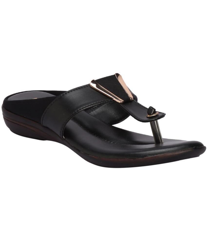     			KHADIM - Black Women's Flats