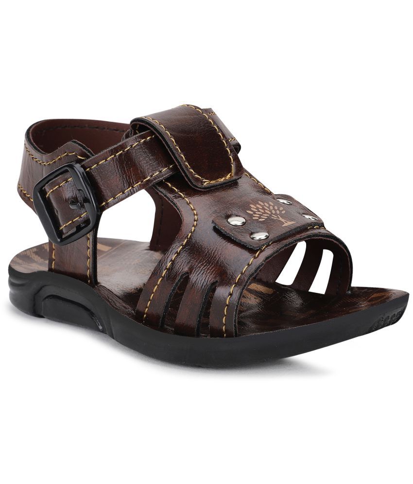 Neobaby Casual Leather Sandal for Kids Boys & Girls (6 Months to 4 Years)