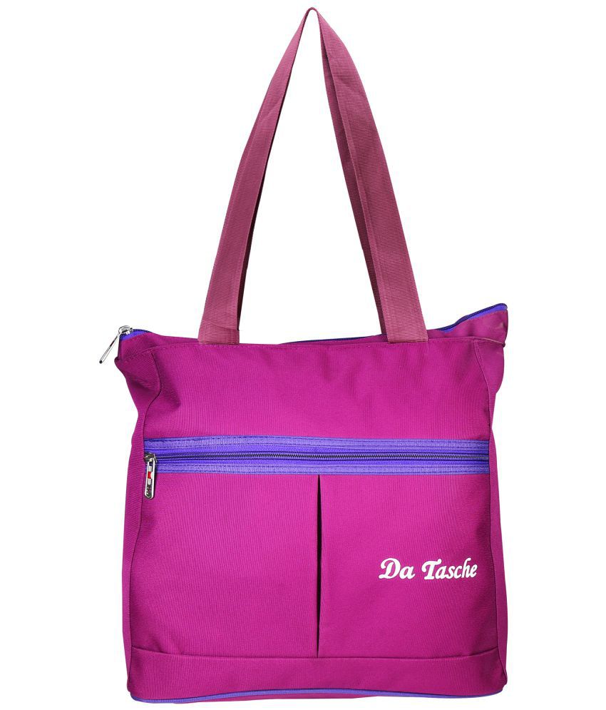     			Da Tasche - Pink Shopping Bags ( 1 Pc )