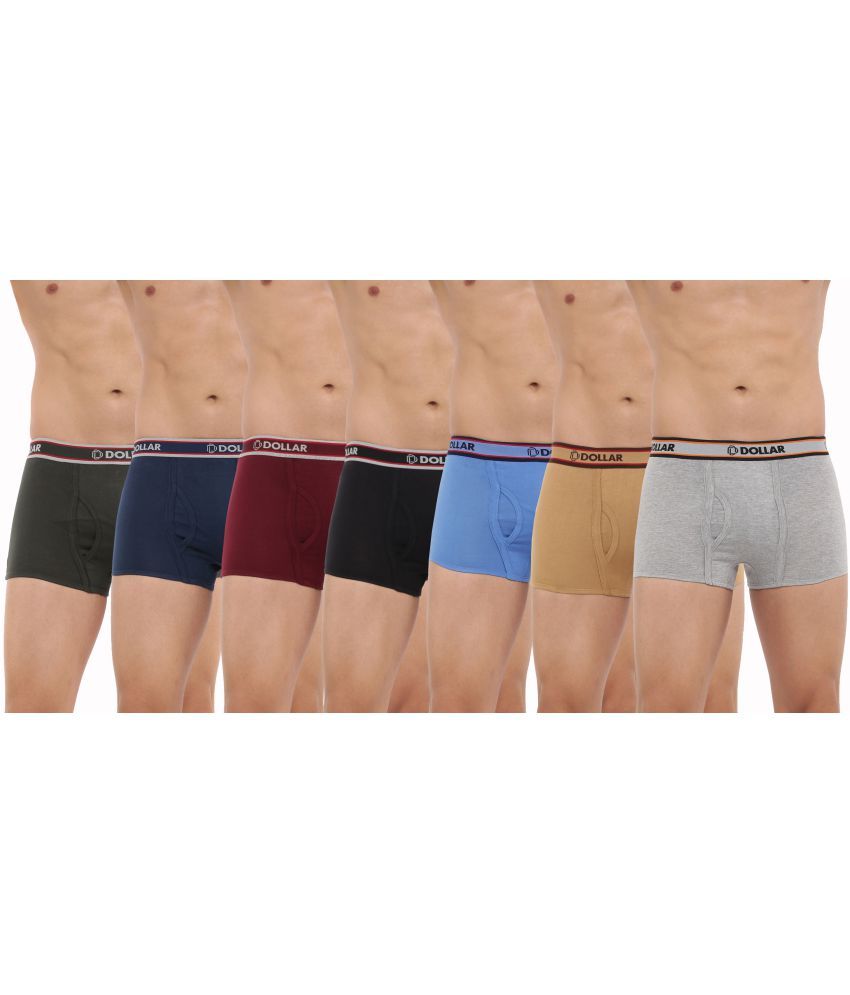     			Pack of 7 Dollar Bigboss - Multicolor Cotton Men's Trunks