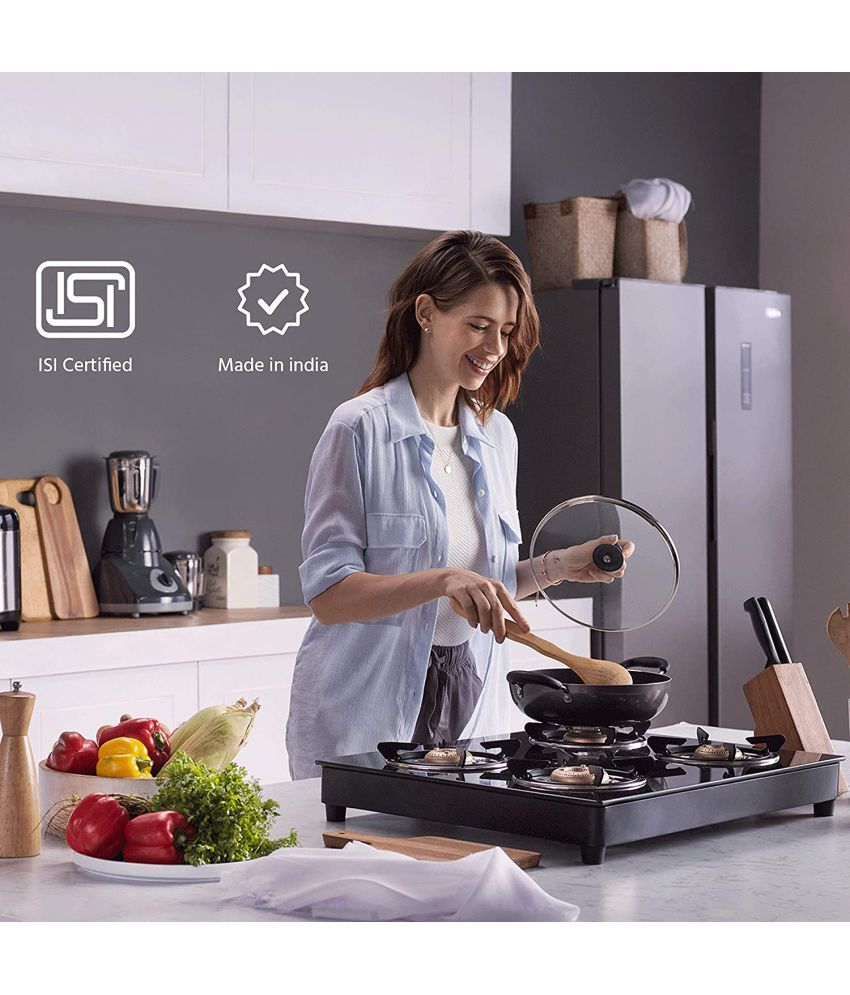 Lifelong LLGS30 ISI Certified Toughened Glass Top 4 Burner Manual