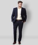 Hangup - Blue Cotton Blend Regular Fit Men's Blazer ( Pack of 1 )