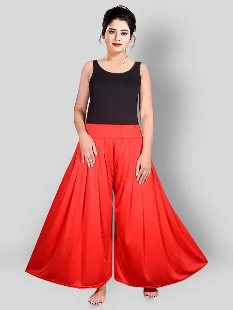 PURSA Red Satin Wide leg SDL101629471 1 4f3d6