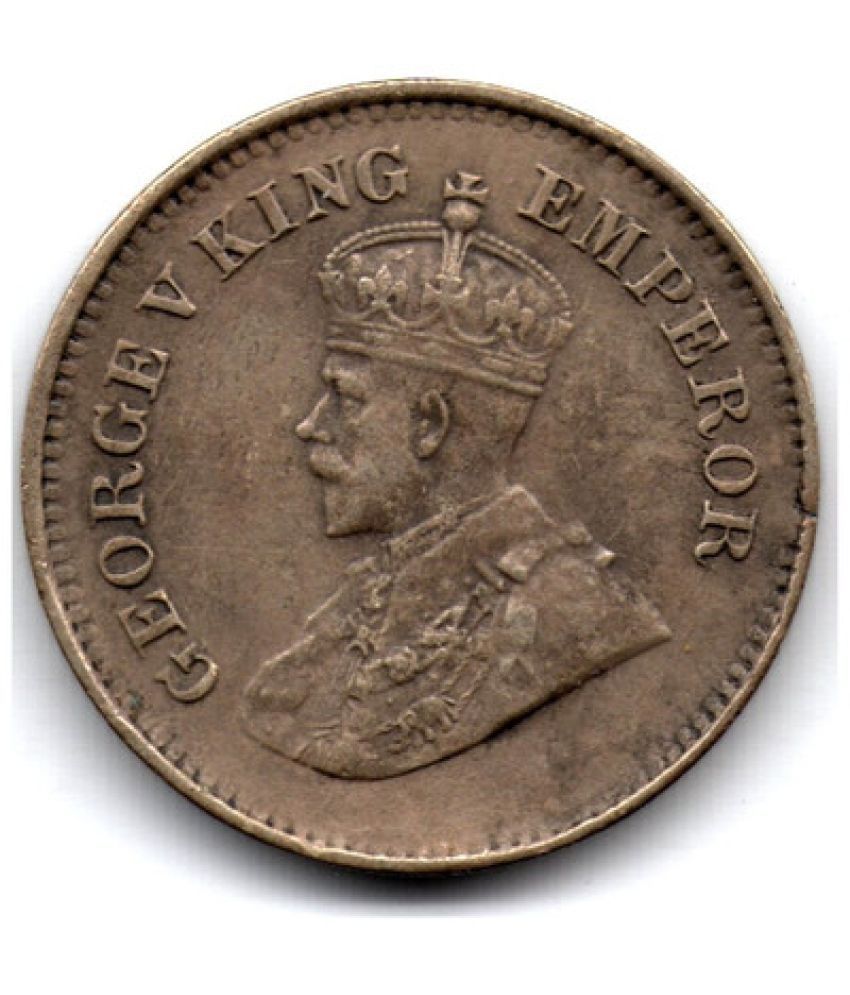     			Nisara Collectibles - British India George V King Emperor Silver Coin  Denomination 1/2 Pice India 1934 Numismatic Coins