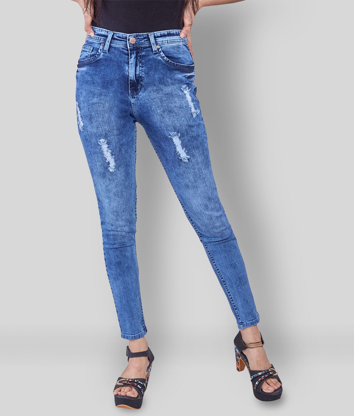 Rea-lize - Blue Cotton Blend Women's Jeans ( Pack of 1 )