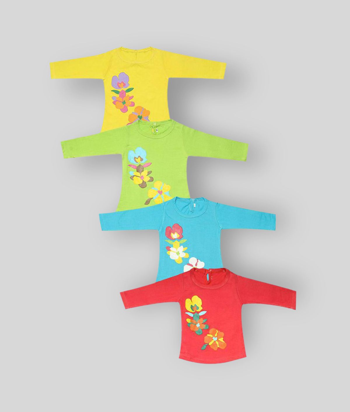     			Babeezworld - Multi Baby Girl T-Shirt ( Pack of 4 )